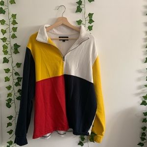 Colored Sweater Half Zip